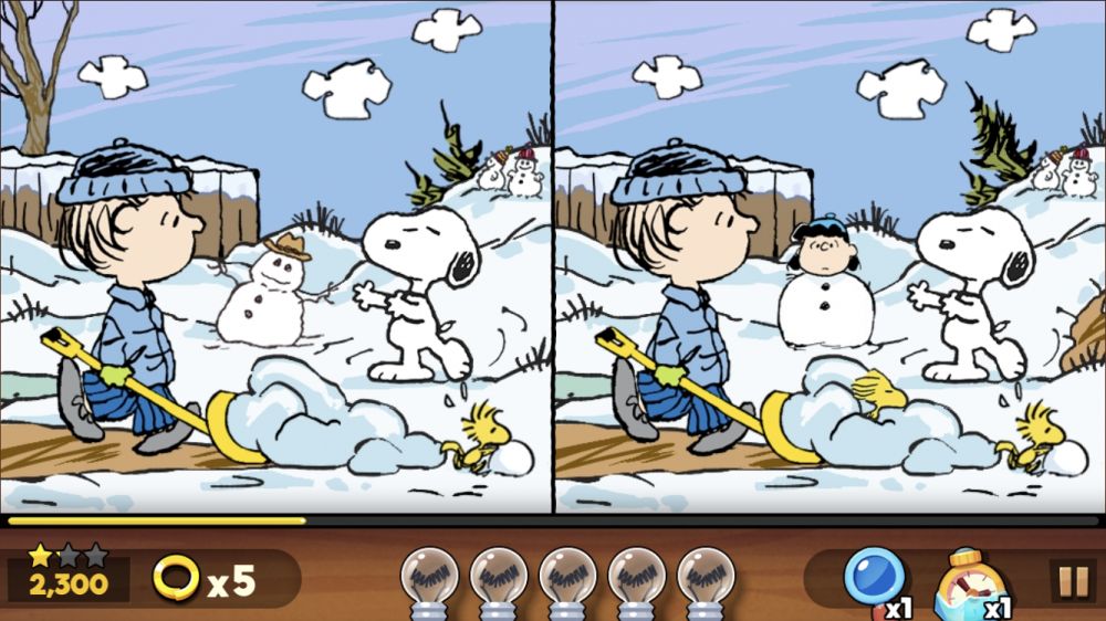 【APP】史努比彩色漫畫找不同遊戲！一起考考眼力！休閒手機APP推介！