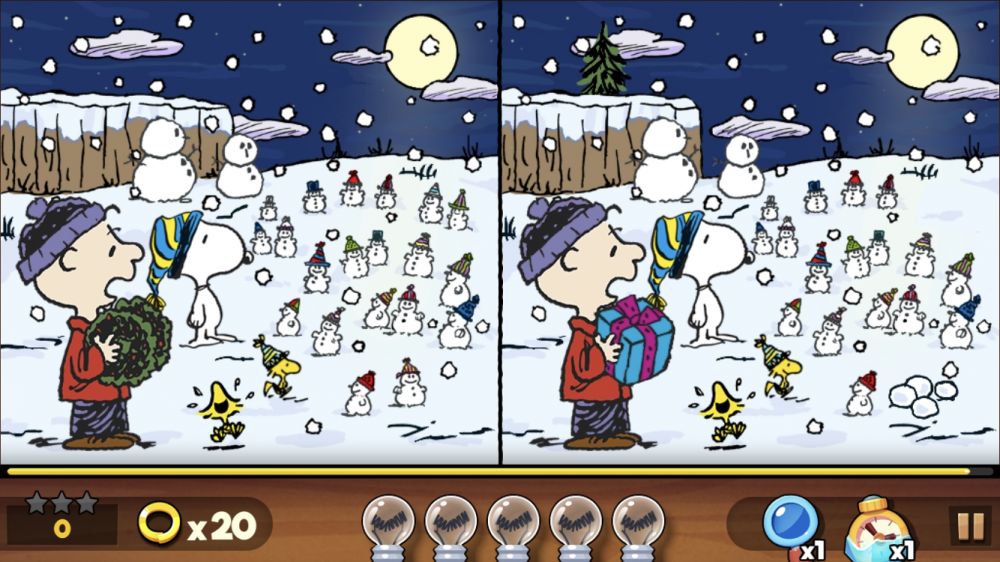 【APP】史努比彩色漫畫找不同遊戲！一起考考眼力！休閒手機APP推介！