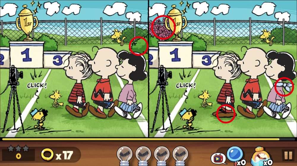 【APP】史努比彩色漫畫找不同遊戲！一起考考眼力！休閒手機APP推介！