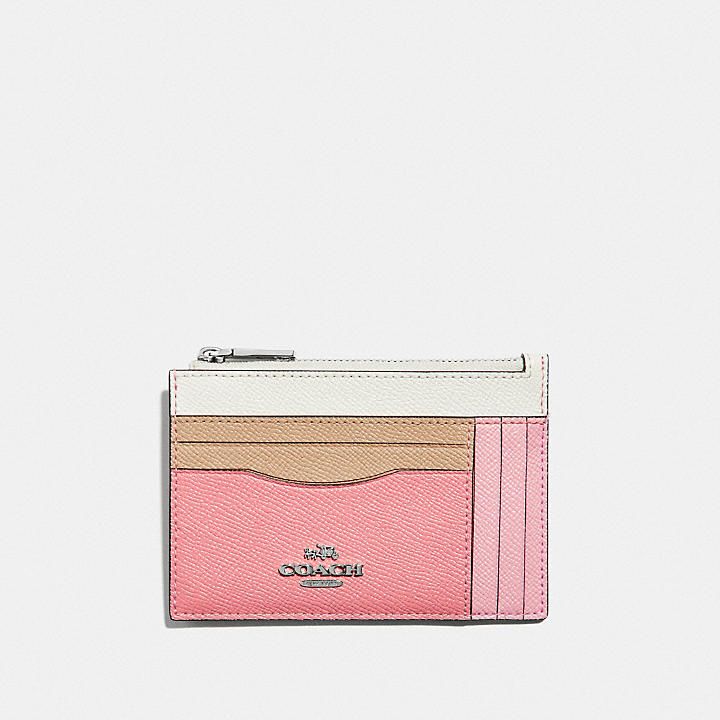 COACH LARGE CARD CASE IN COLORBLOCK STYLE