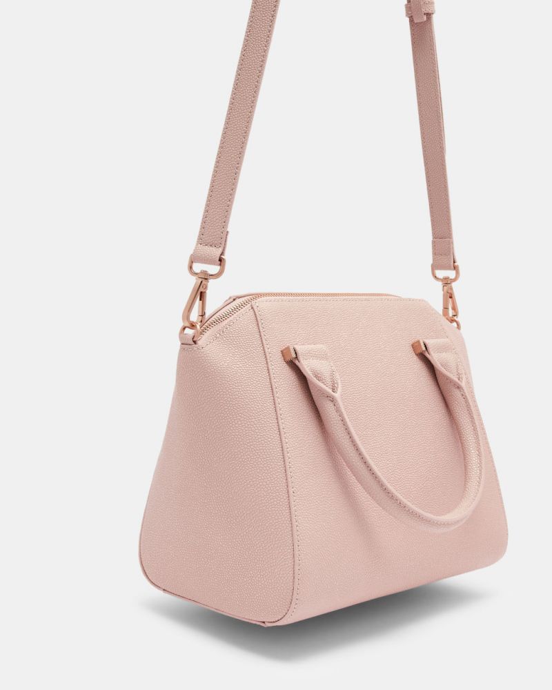 JANNE Bow Detail Zipped Leather Tote Bag (£189)