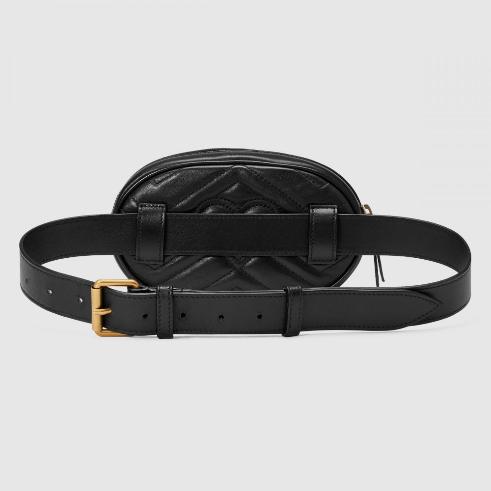 Gucci GG Marmont絎縫皮革腰包 (HK$9,100)