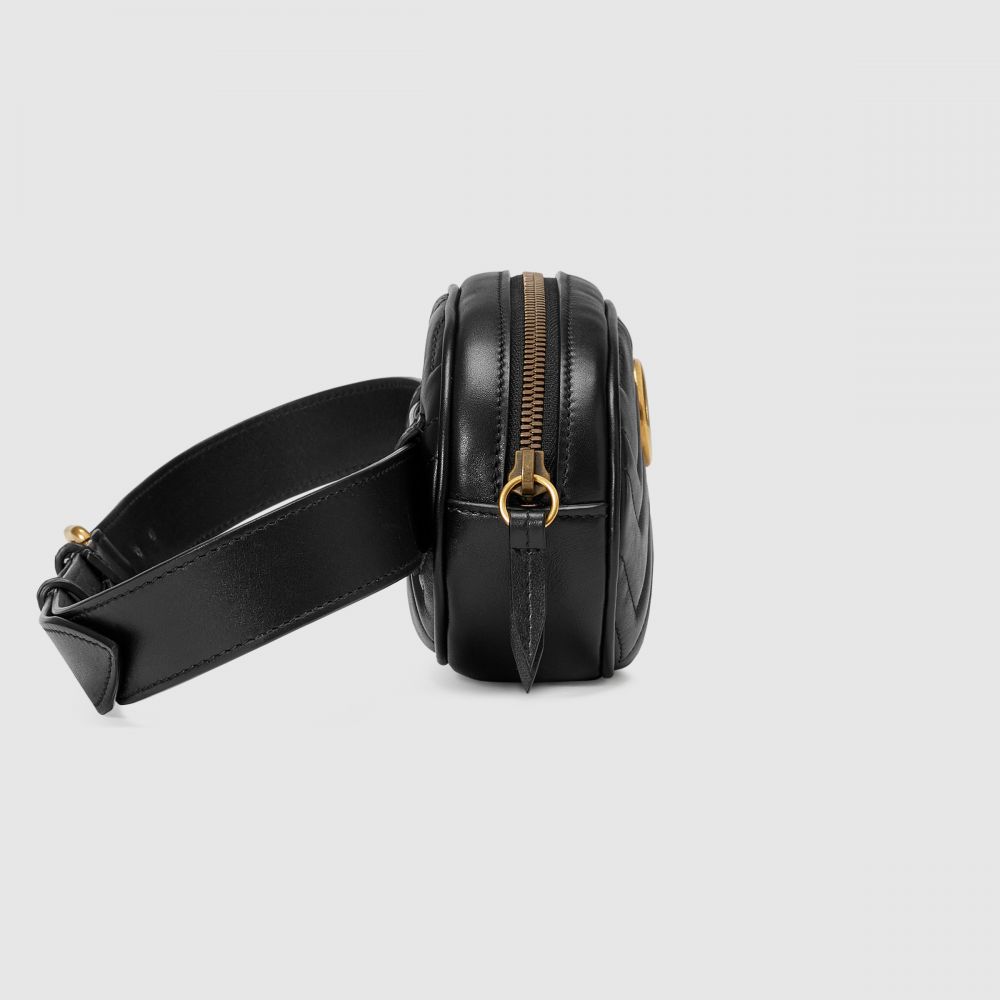 Gucci GG Marmont絎縫皮革腰包 (HK$9,100)