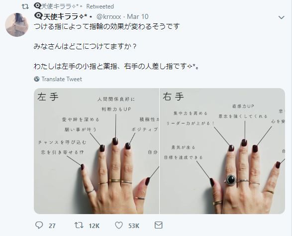  日本網民熱傳！戴戒指的開運效果！實現戀愛、提升好感度、人際關係良好！？
