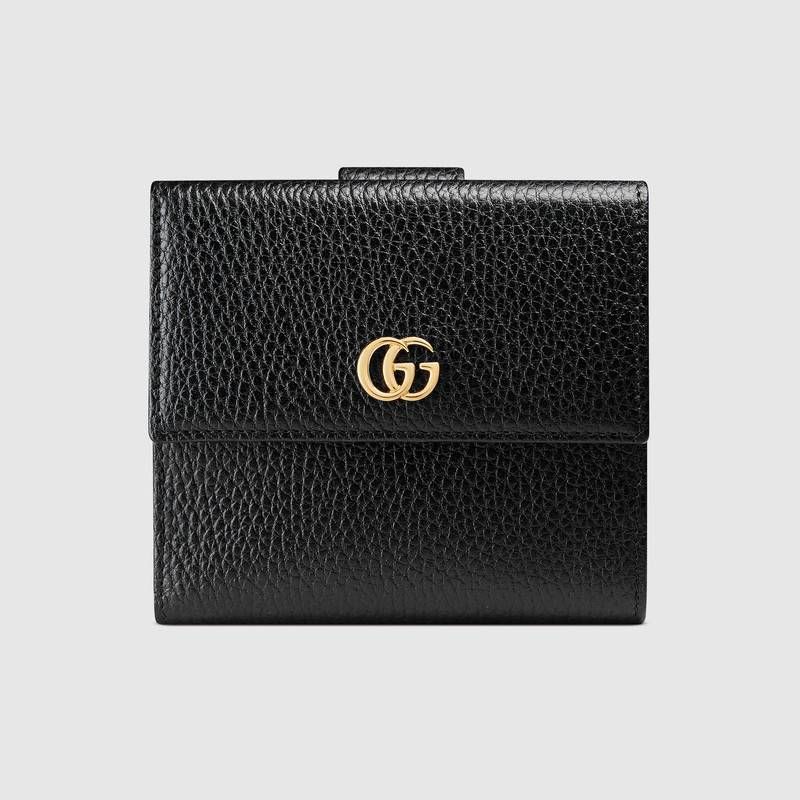 GUCCI Leather french flap wallet 