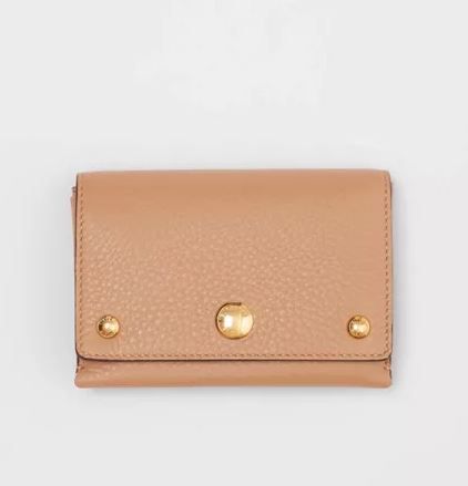 BURBERRY Triple Stud Leather Folding Wallet