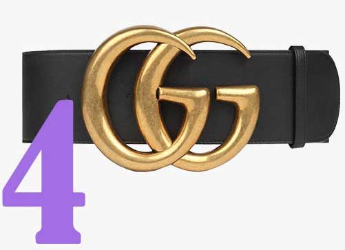 4. Gucci logo belt 皮帶