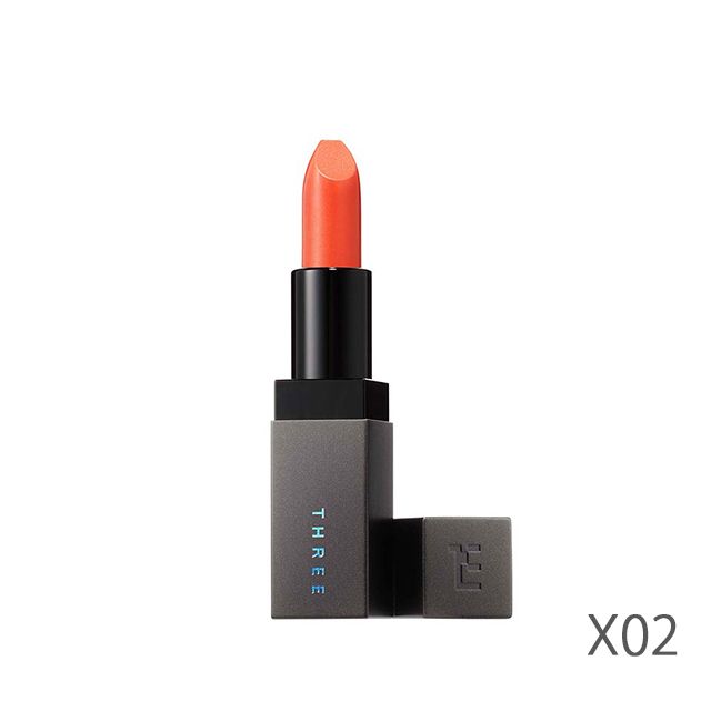 THREE Lush Pellucid Lipstick #X02 SUNKISSABLE 