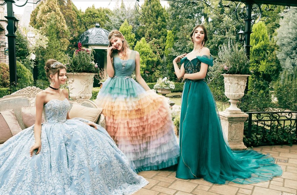 日本KURAUDIA BRIDAL CREATOR推出多款以迪士尼公主和角色們婚紗禮服系列