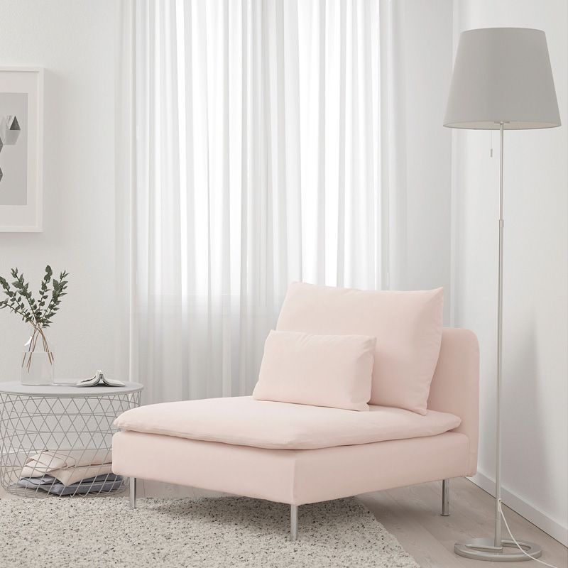 # SÖDERHAMN 大型傢具也有粉紅色，單座粉色梳化很有時尚感！售價為港幣$1,990。