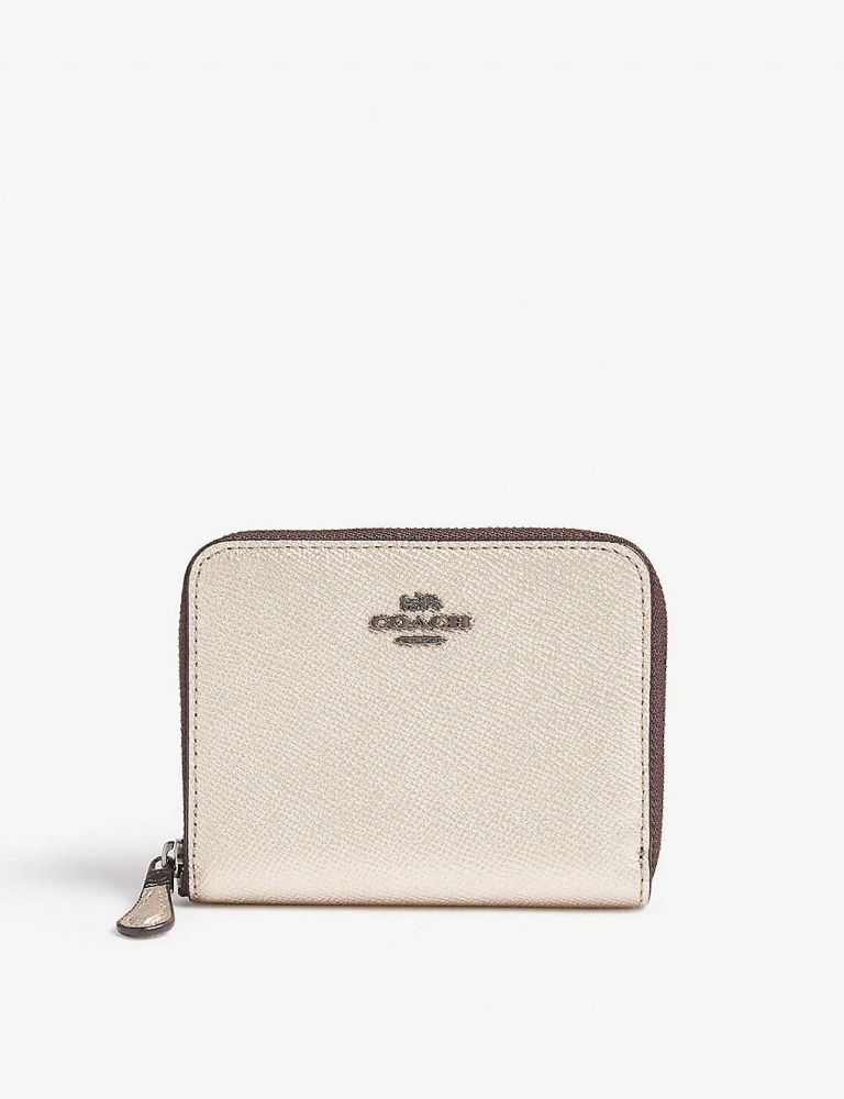 COACH Crossgrain leather zip-around wallet $430