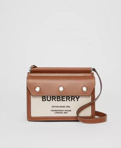 Mini Horseferry Print Title Bag with Pocket Detail 