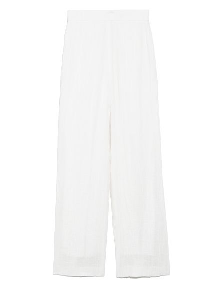 #15 SNIDEL 白色亞麻寬褲 - 原價：11,000 +稅；折扣價：7,700 +稅（約HKD552+稅）