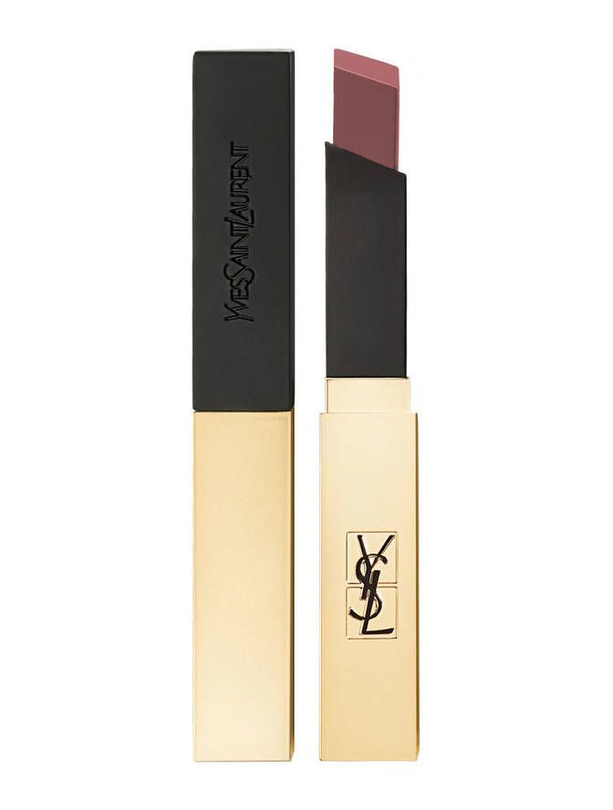 )Full-size Rouge Pur Couture The Slim Matte Lipstick in 17 Nude Antonym (cool beige) 