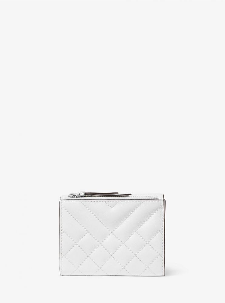Small Quilted Leather Envelope Wallet US$36.40