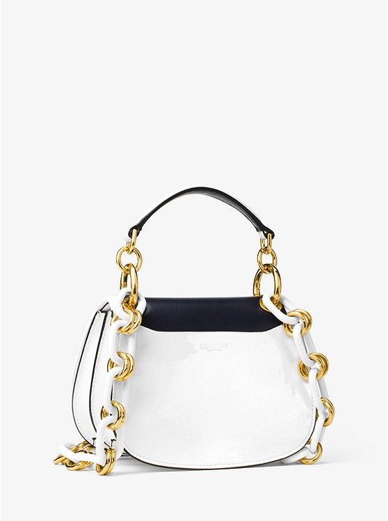 Goldie Small French Calf Leather Shoulder Bag US$465