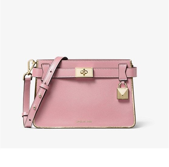 Tatiana Small Leather Crossbody Bag US$112.56