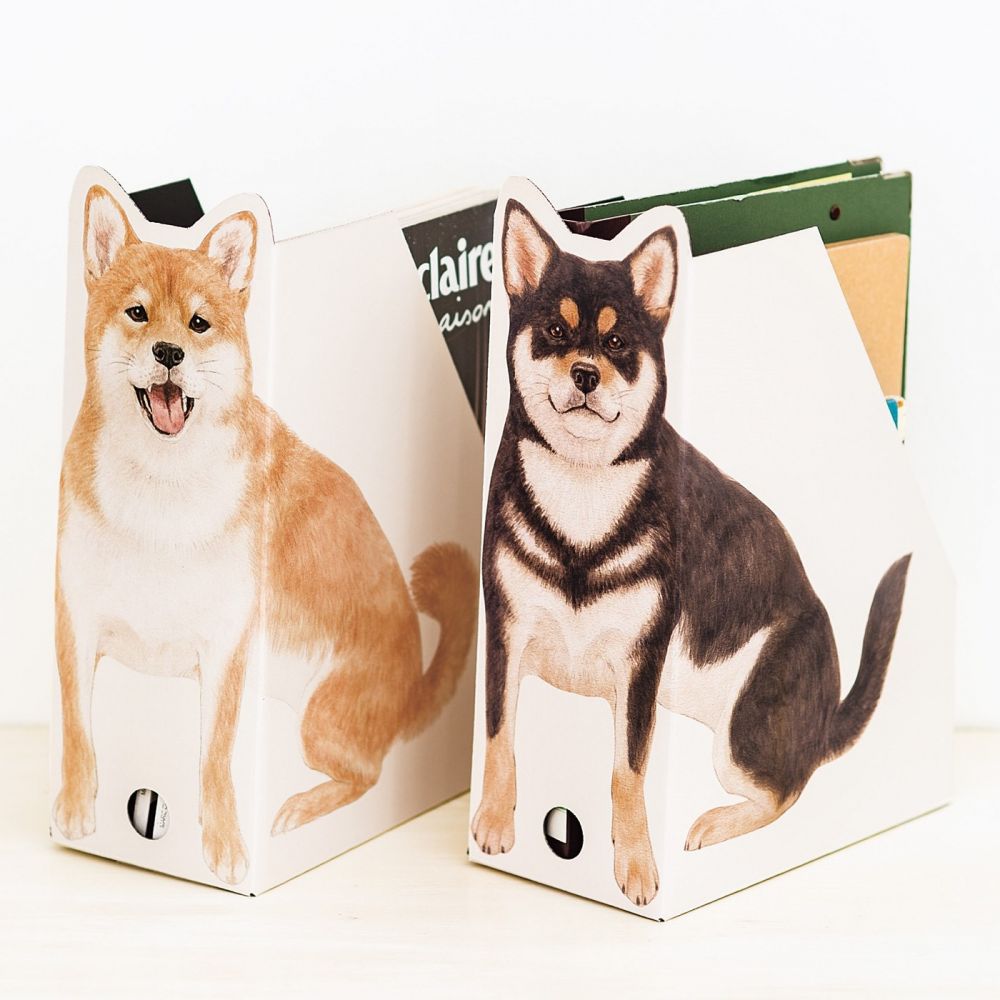 柴犬文件收納盒 (售價為1,300日元未連稅)