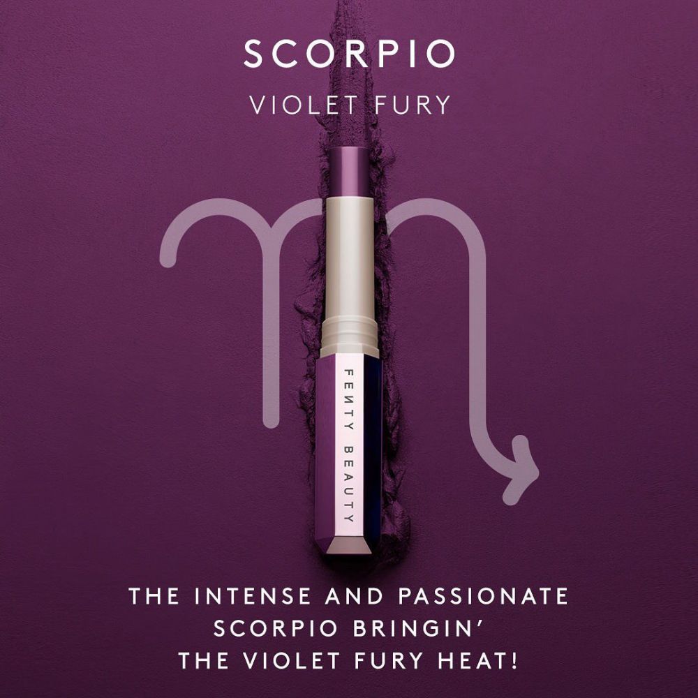 Scorpio 天蠍座 - 認真、充滿熱情和富有領導能力的你，總可以感染身邊的每一個人，把氣氛推高。最適合VIOLET FURY色號。