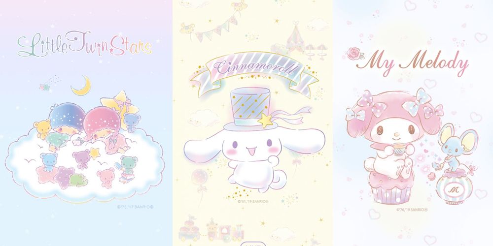 【手機Wallpaper】26款Sanrio角色夢幻手機桌布！糖果色手繪水彩風！玉桂狗、布甸狗！