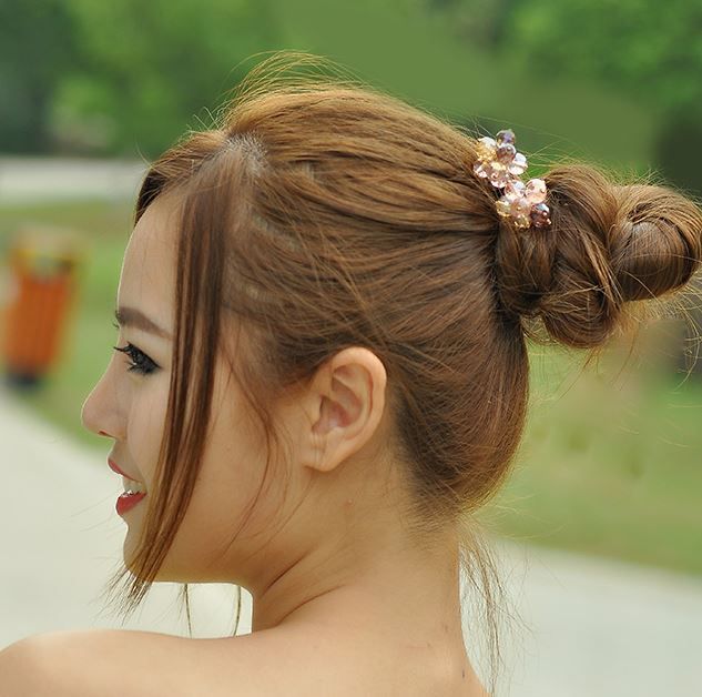 丸子頭螺旋夾 (¥19.8)