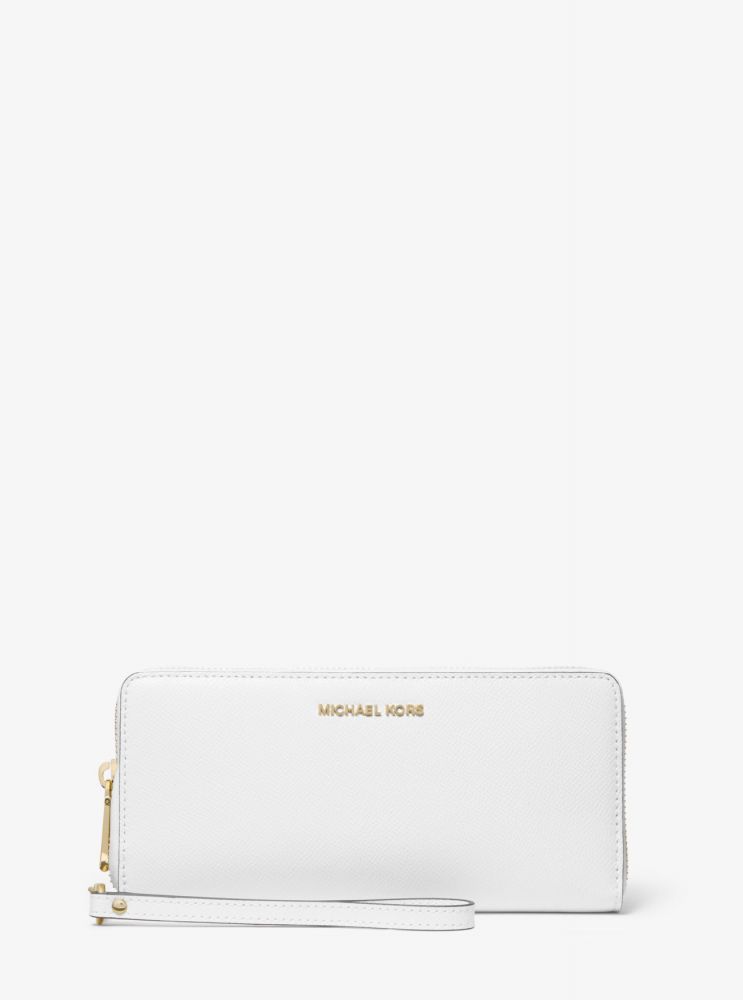 Leather Continental Wristlet $82.32