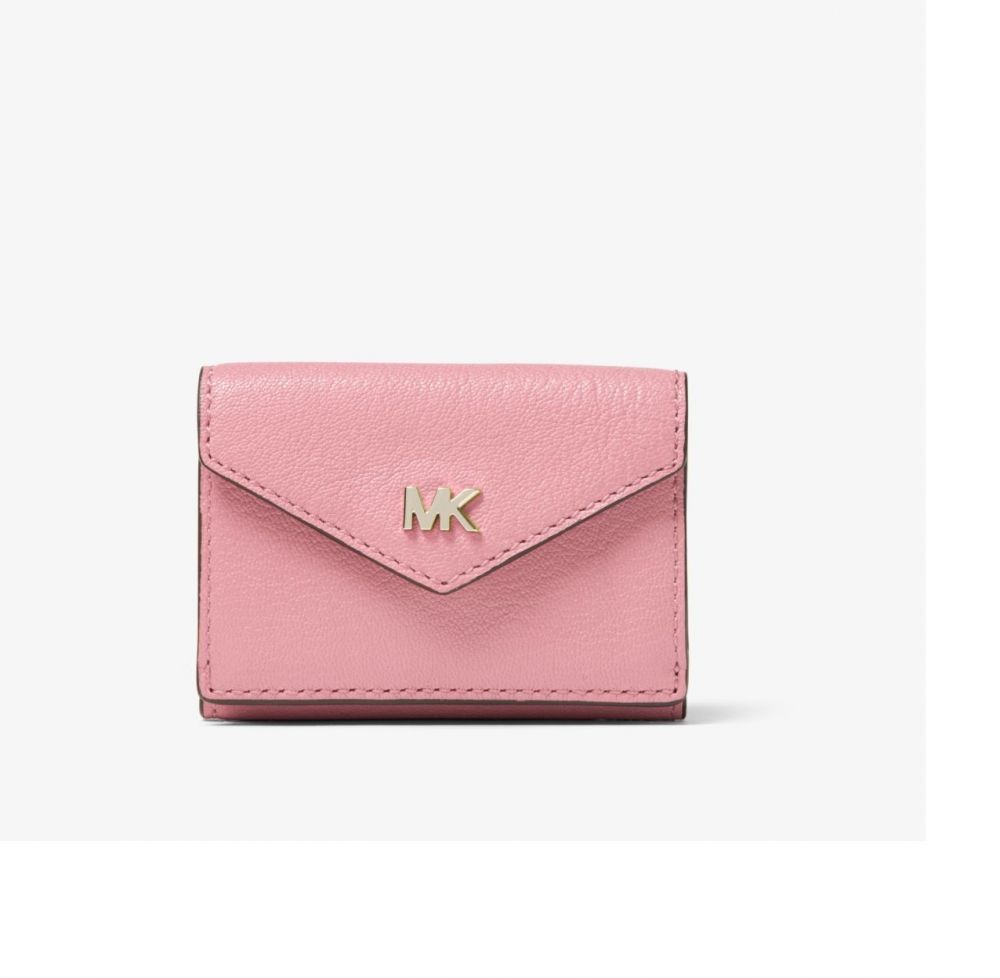 Small Pebbled Leather Tri-Fold Envelope Wallet US$39.42