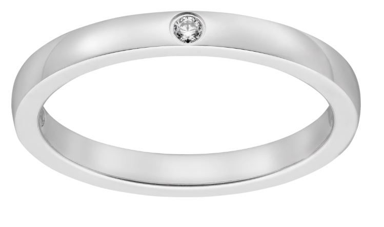 Cartier BALLERINE 結婚戒指鉑金，鑽石 HKD11600