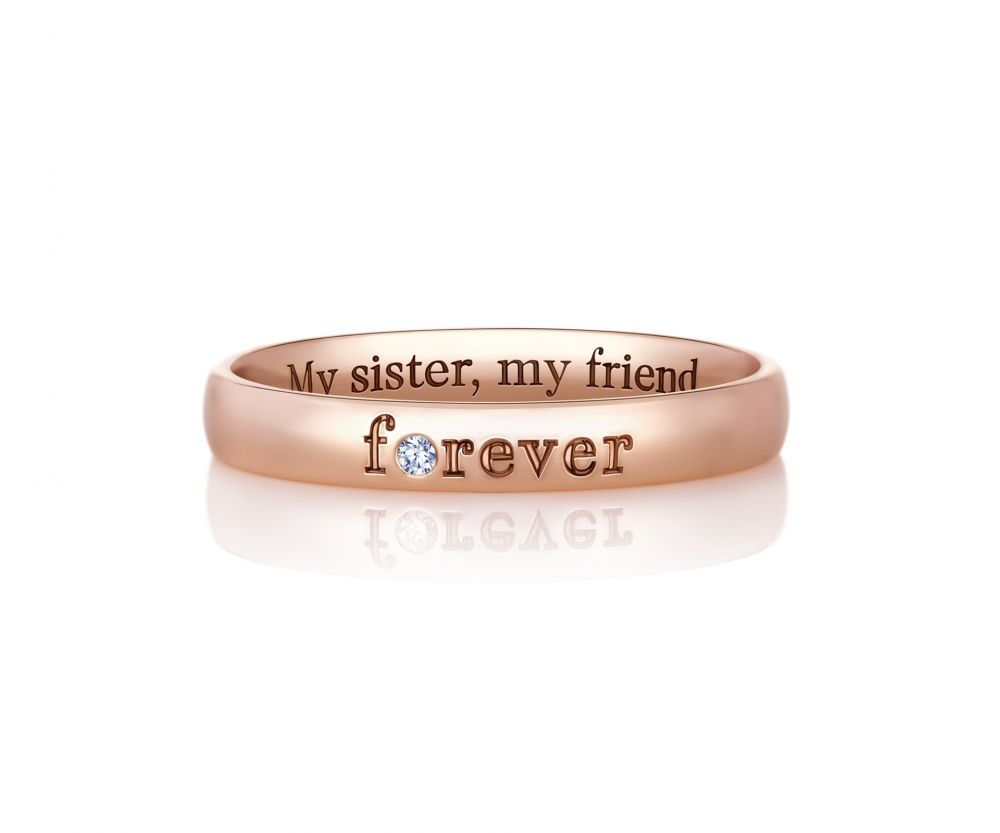 De Beers Jewellers DE BEERS ROSE GOLD FOREVER BAND HKD8000