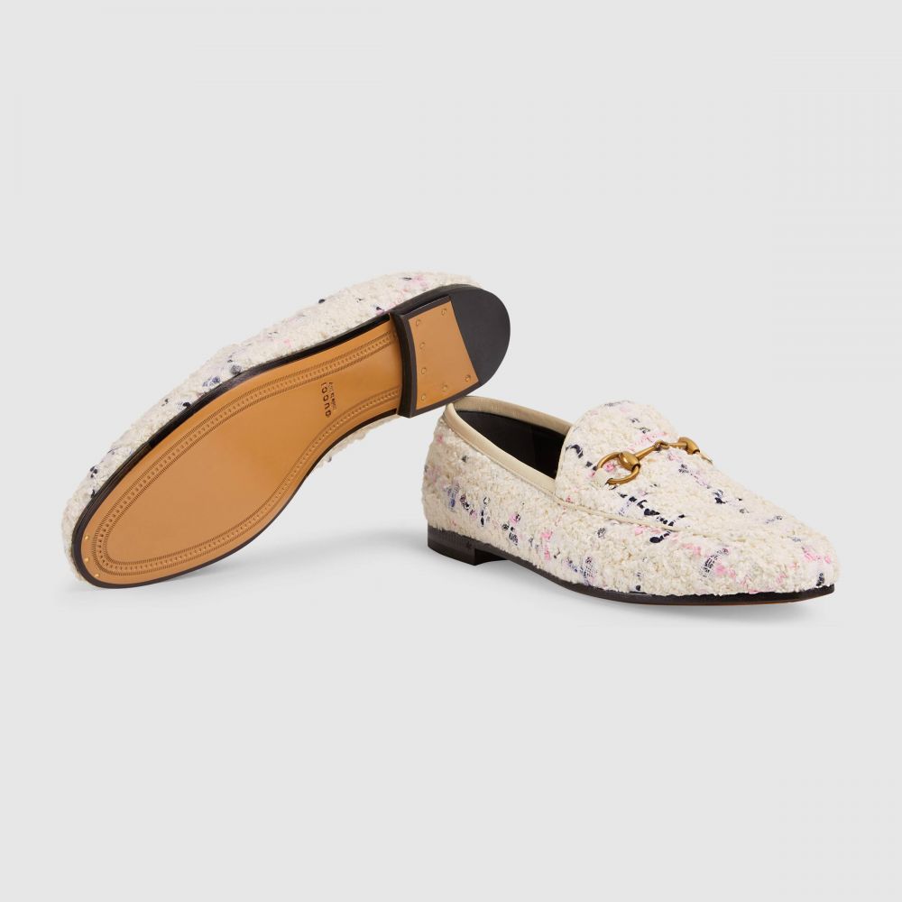 Gucci Jordaan粗花呢樂福鞋（象牙色） 港元$ 6,500