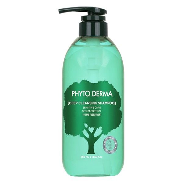 第一位 韓國 PhytoDerma頭皮淨化洗髮精（控油蓬鬆款）：由Krystal鄭秀晶代言的韓國熱銷品牌PhytoDerma，這款洗髮水獲得網路討論多數好評。被網友激讚「用過驚為天人」、「完全是油頭救星」。（400ml | NT$399）