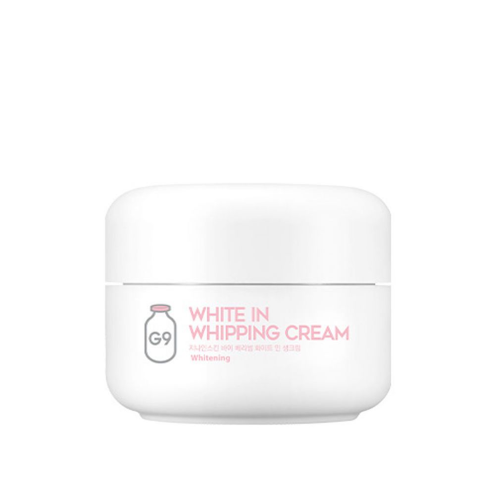 2. G9SKIN White in Moisture Cream (售價日元1420円含稅) 含有九種補水成分，包括牛奶精華和蘆薈精華，能夠即時平滑肌膚，保濕和鎮靜肌膚。