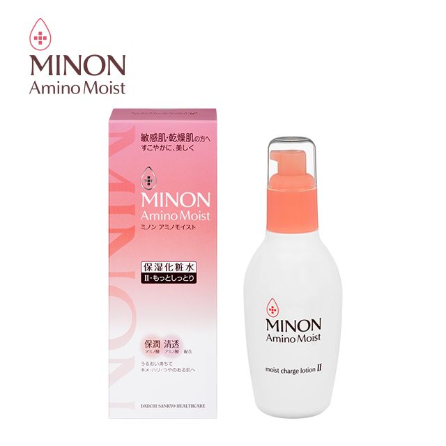 MINON Amino Moist 濃潤保濕化妝水 II 150ml  (HK$198)  含9種保潤氨基酸、2種美容氨基酸，有抗氧化、糖化及羰基化功效。提升肌膚光澤度、柔軟度及彈力。