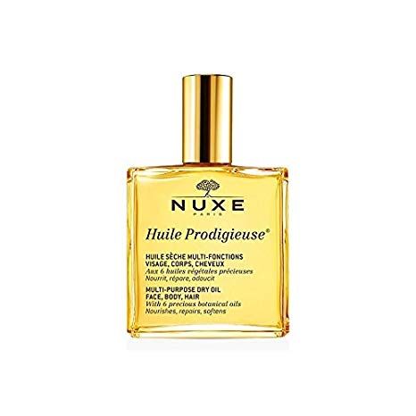 8. NUXE Huile prodigieuse 50ml (3000円未連稅) 適用於面部、身體和秀髮的乾爽護理油，含7種珍貴植物精華油份，有效滋養、修護和軟化皮膚。