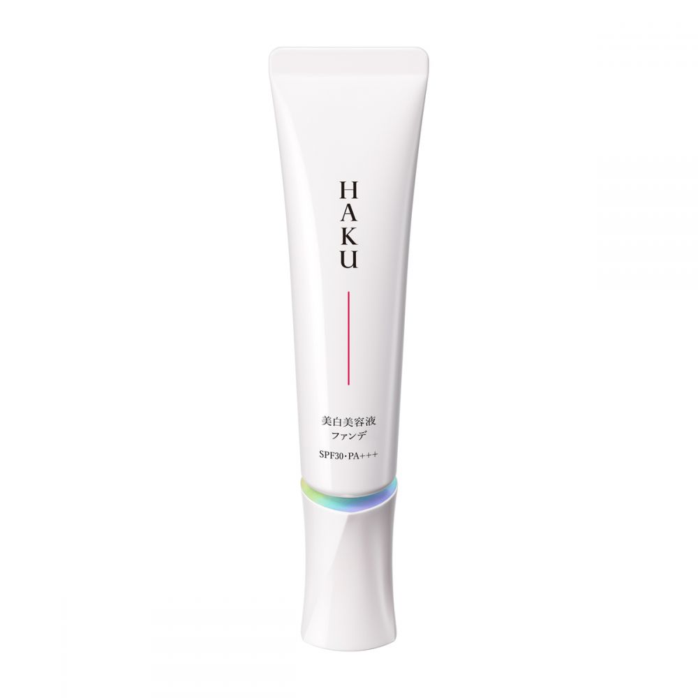 5. HAKU 藥用 美白美容液粉底 SPF30 PA+++  (售價日元4800円未連稅)  含美白有効成分，可抑制黑色素的形成，預防色斑和雀斑，修飾暗沉、膚色不均。