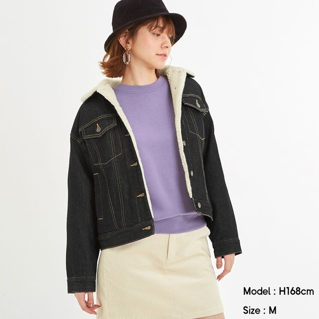 Faux shearling denim jacket 牛仔外套（¥3,990未連稅）