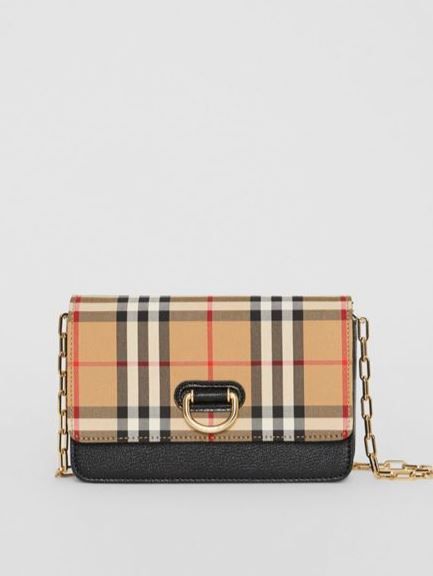 16 The Mini Vintage Check and Leather D-ring Bag原價HKD8,500 | 特價HKD5,100