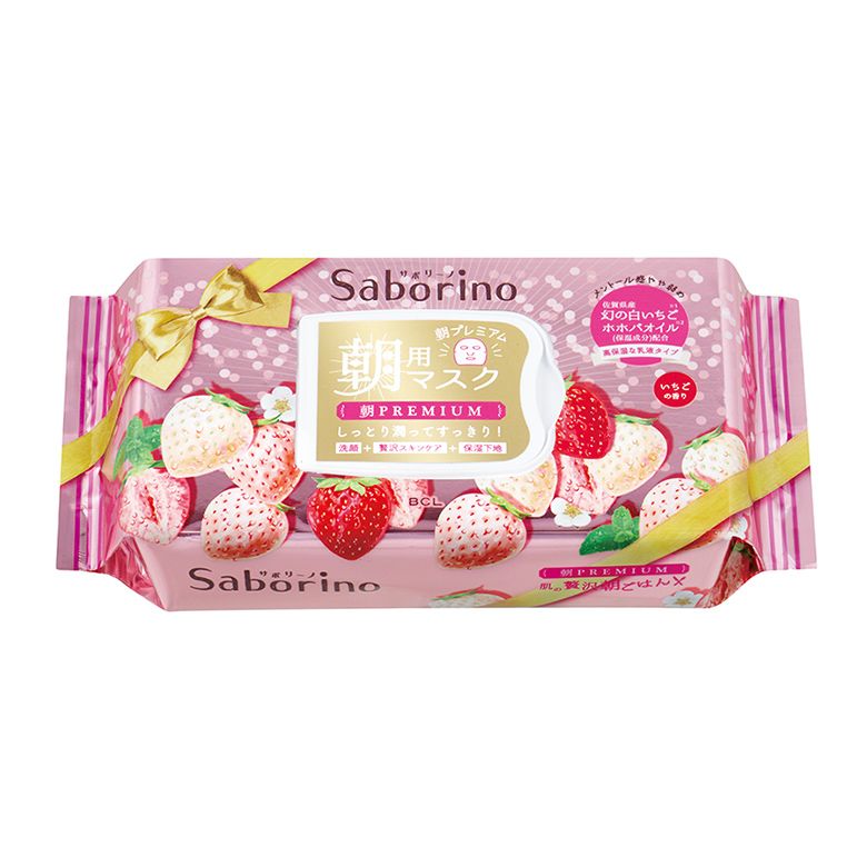 【面膜Top 1】Saborino早安面膜 白草莓味（日本售價 ¥1,760）