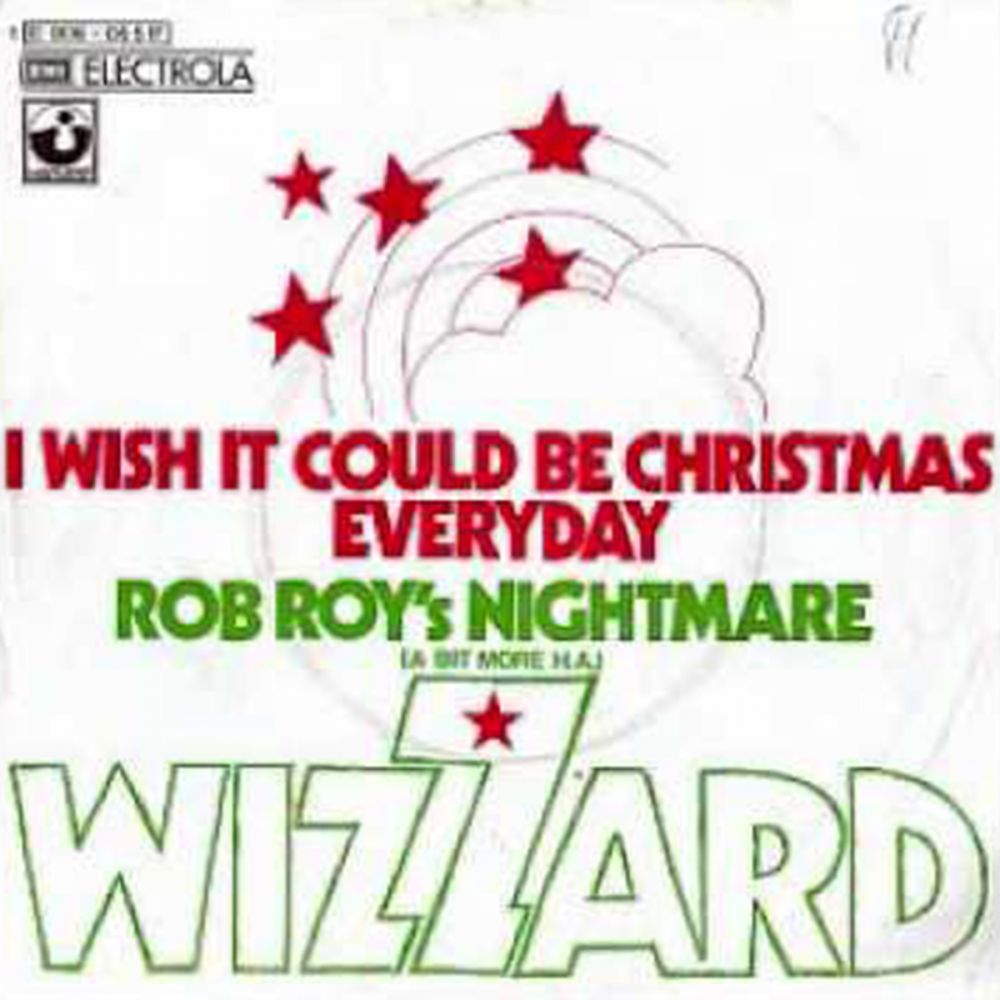 第3位：《I Wish It Could Be Christmas Everyday》—Wizzard 英國樂隊Wizzard活躍於1970年代，於1973年推出這首聖誕節慶歌曲，多年來都位居英國音樂榜單上。