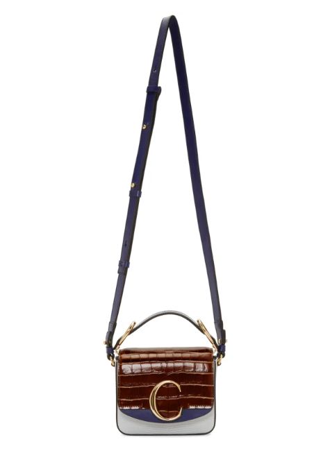 Blue & Brown Mini 'Chloé C' Bag(原價$12800，折後$8832)