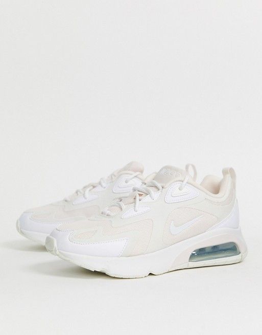 white and pink Air Max 200 trainers(原價$1,164.02，折後$931.22)