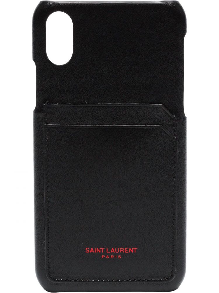 SAINT LAURENT iPhone 10 cardholder case   (港幣3150)  適用手機型號︰ iPhone X/XS