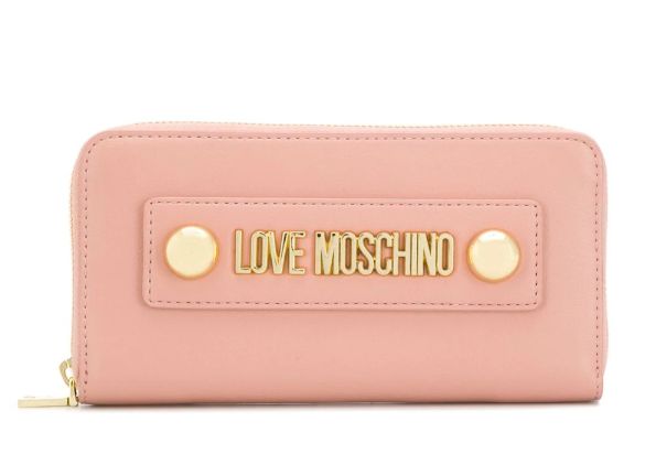 LOVE MOSCHINO - logo zipped wallet(6折後港幣$614)