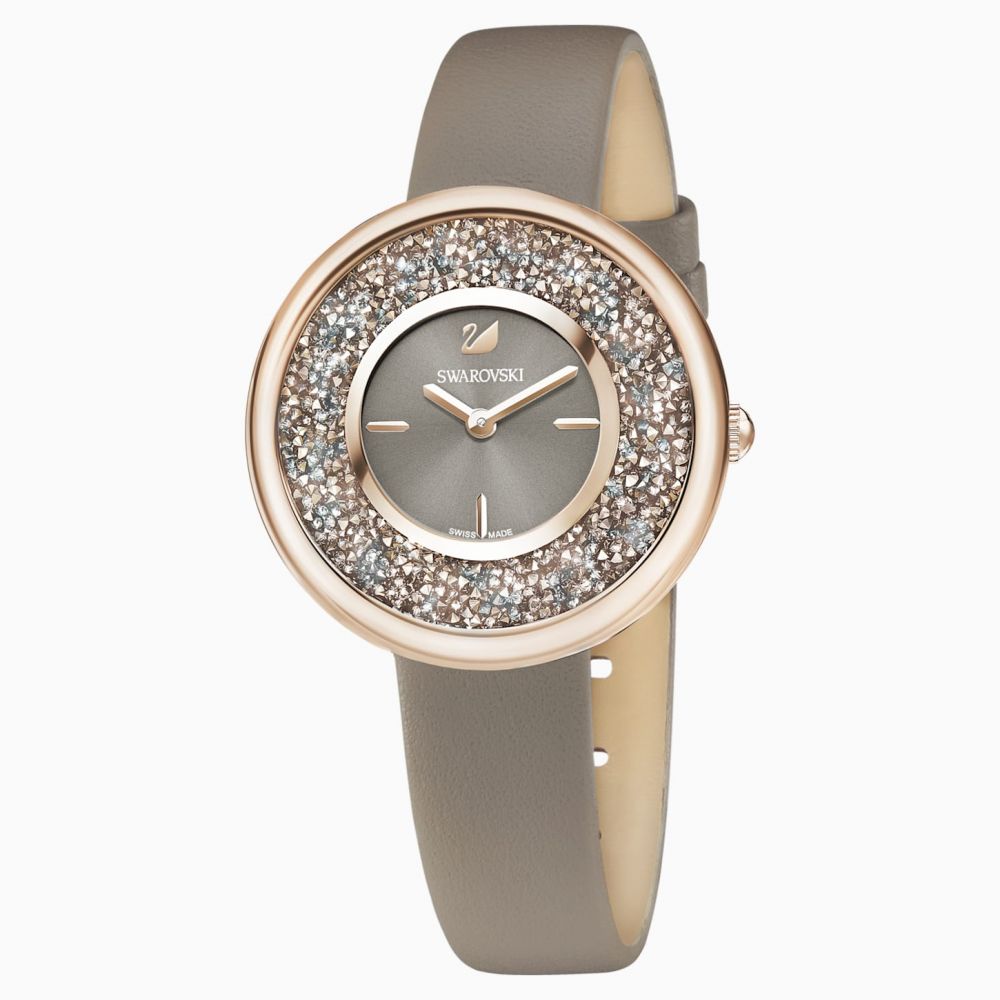 Crystalline Pure 手錶 真皮錶帶 香檳金色  原價$ 3290特價$ 2303