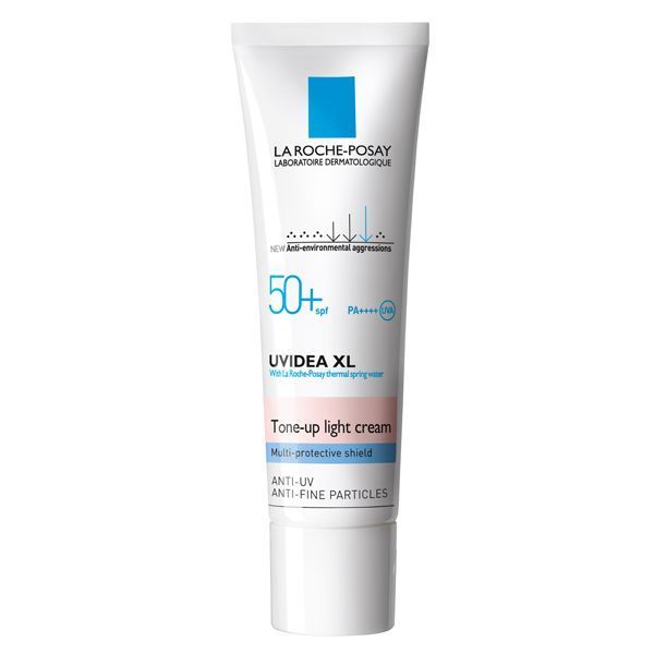 2. LA RochePosay UVIDEA XL Tone Up Light Cream SPF50+ PA++++ (日元3400 未連稅) 預防肌膚氧化，同時提亮膚色、改善肌膚質素。