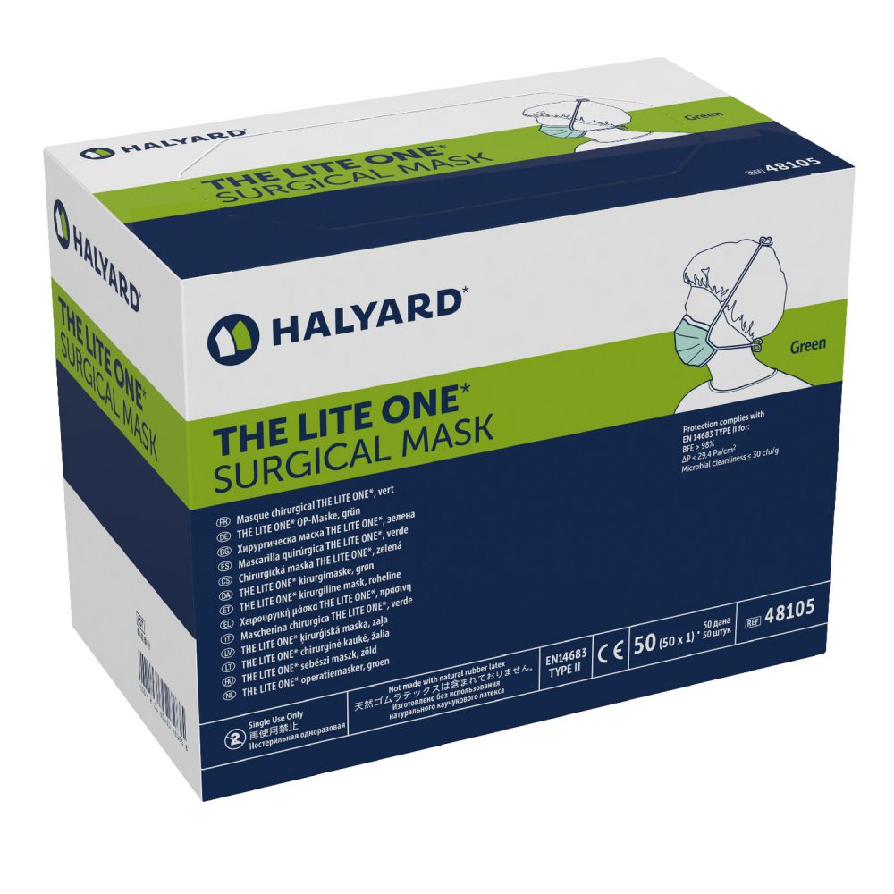 3. Halyard The Lite One醫用口罩含So Soft掛耳帶  產地美國 | 細菌過濾效率為99.7% | 售價：$2.7/個