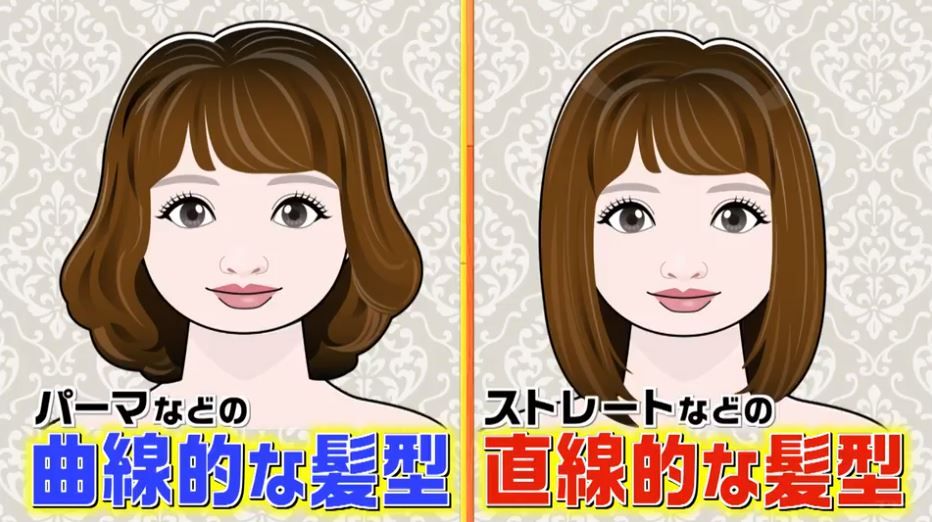 會決定你適合曲線或直線髮型。