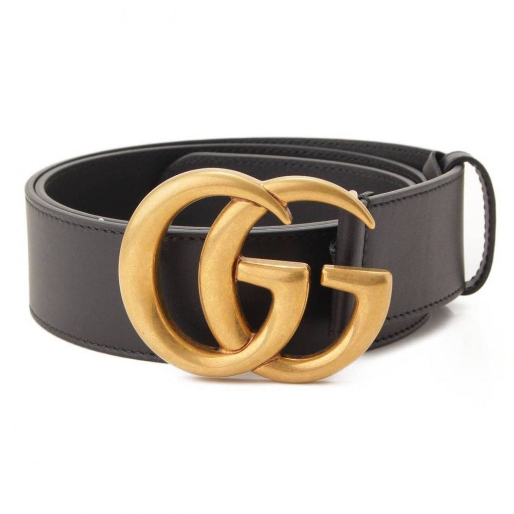 GUCCI GG Buckle leather belt