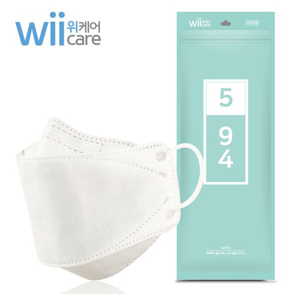 Wii care KF94 口罩（위케어 KF94마크스）｜59,700원 30個入｜約港元$13/個