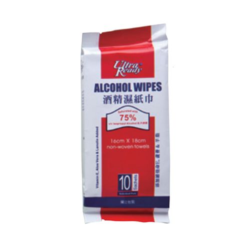 理的酒精濕紙巾 Ultra Ready Alcohol Wipes (Individual Packs) 售價：$11/10片 